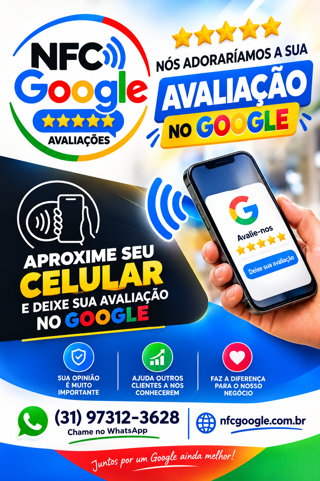 NFC Google Avaliações - Rafael Barth